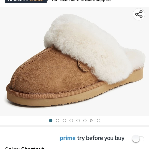 Brand New Size 11 Chestnut Sherling Slippers UGGs look for less - Picture 3 of 4